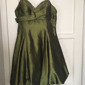 Olive bubble dress